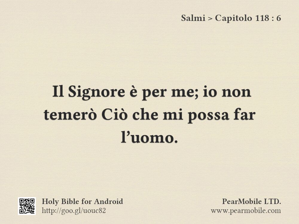 Salmi, Capitolo 118:6